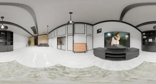Modern minimal living room interior