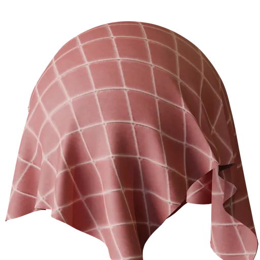 Geometric Pink Velvet
