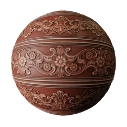Wood with ornaments