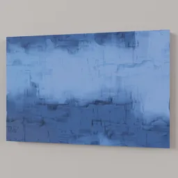 Abstract Painting Blue