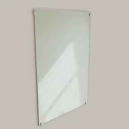Realistic Blender 3D model of a customizable dirty mirror with adjustable fingerprint marks.