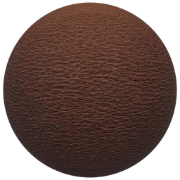 Dark Brown Leather PBR Material