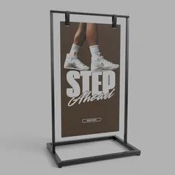 Freestanding Hanging Poster Stand