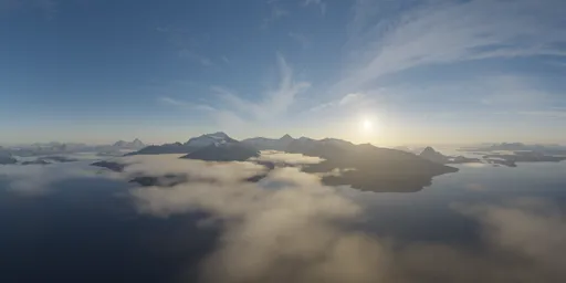 Sunset Sky Mountain Landscape Lake