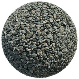 Litter cobblestone road