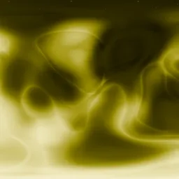 Yellow Nebula in Dark Space