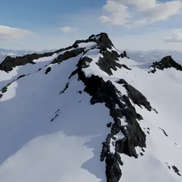 Rocky Peak Mountain Snow