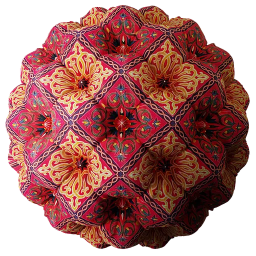 Fabric Deep Buttoning Pattern Antique