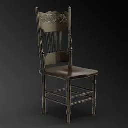 Wooden Chair | FREE Sitting Chairs Models | BlenderKit