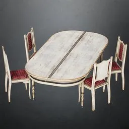 Dinner Table White