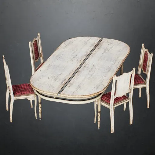 Dinner Table White
