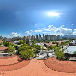 Red roof old building