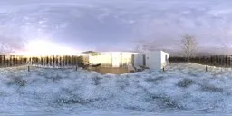 Garden Winter Morning