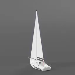 "Explore the adventure of sailing with this meticulously designed Open Sea Yacht, inspired by Kenichi Horie's legendary voyages across the Pacific. This yacht boasts a sleek and slim body with a white sail, perfect for any sailing enthusiast. Crafted using Blender 3D, with detailed plans and notes, this 3D model is commercially ready and waiting to set sail."