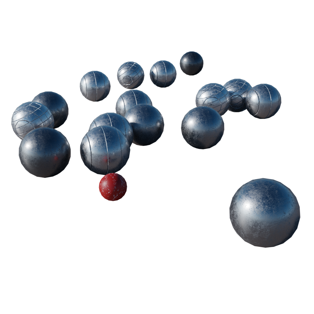 Petanque balls FREE 3D Sport models BlenderKit