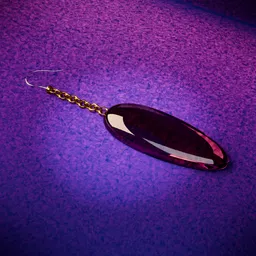 Purple earring
