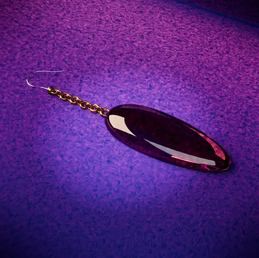 Purple earring