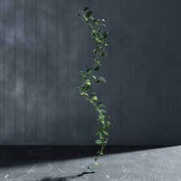 "Artificial Garland Phytonia Green 3D model for Blender 3D - nature-inspired indoor decor, with stem editing available through edit mode and Bagapie geometry nodes creation. Perfect for adding an exponential touch of ivy to your projects."