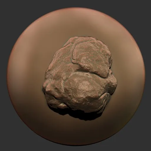 ER Rock Brush 23 thumbnail for 3D sculpting detailed rock textures in models on Blender 3D.