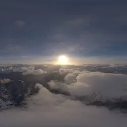 Dramatic Mountain Clouds Sunset
