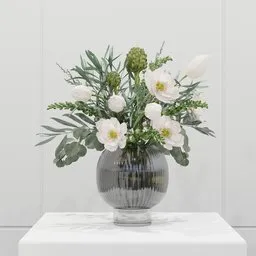 White Garden Elegance Arrangement