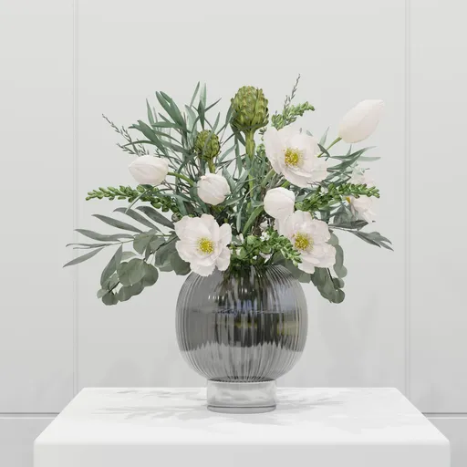 White Garden Elegance Arrangement