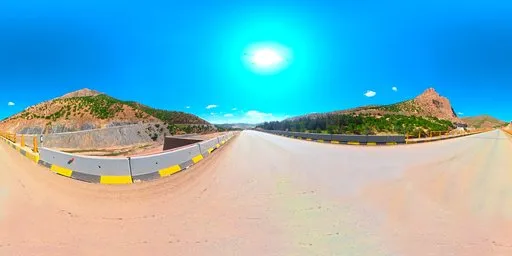 Mountain Highway Bridge Dramatic Highland HDRI