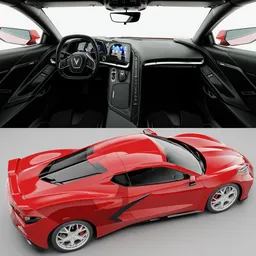 Chevrolet Corvette Stingray(Rigged)