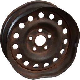 Rusted Wheel Rim 01