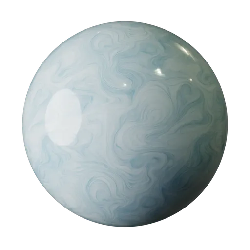 Light Blue Marble Swirl