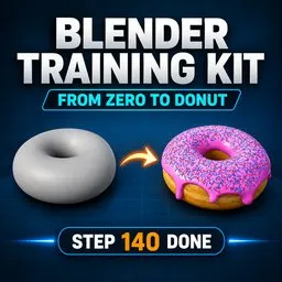 Blender Training Kit - Interactive Donut Addon That Teaches Blender Inside Blender