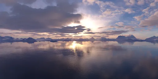 Clouds & Sunrays Dramatic Landscape