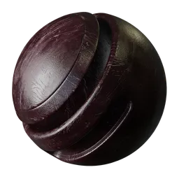 Scratched Maroon Plastic