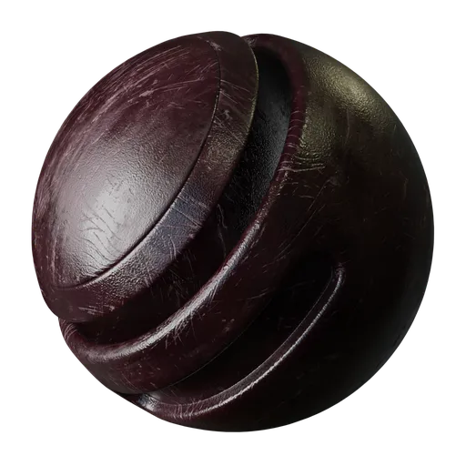 Scratched Maroon Plastic