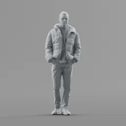 Lowpoly Male Standing