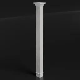 Classic Square Architectural Column