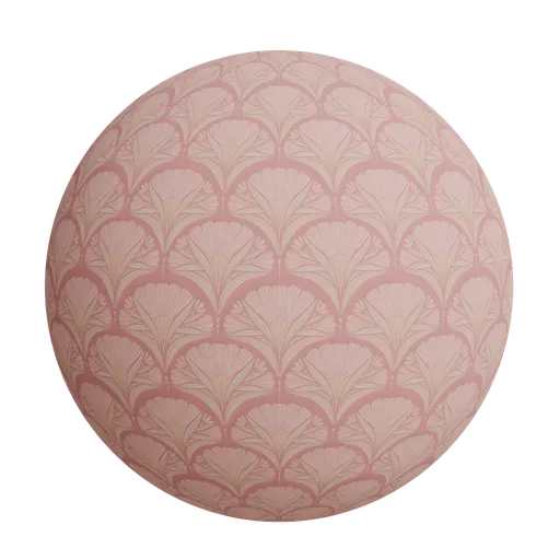 Stylized lotus floral wallpaper
