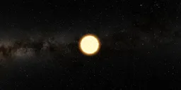 Sun Star in Deep Space