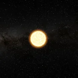 Sun Star in Deep Space