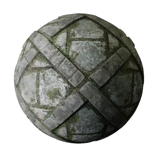 Cobblestones with pattern