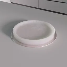 Round marble tray