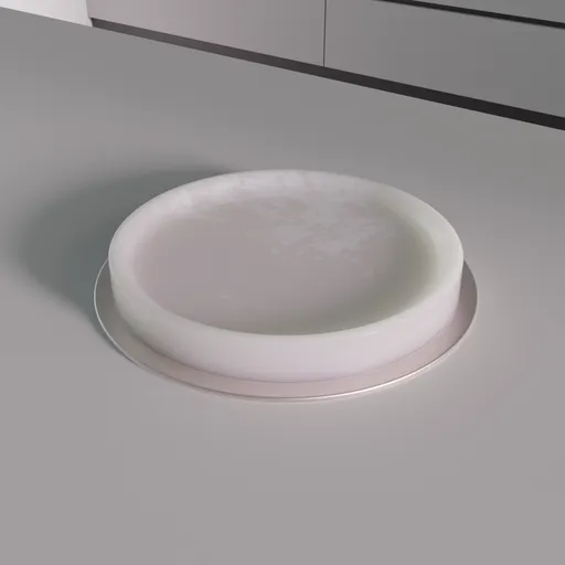 Round marble tray