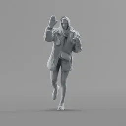 Lowpoly Female Greets