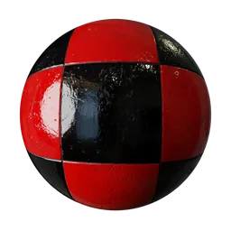 Red and Black Checkerboard Tiles