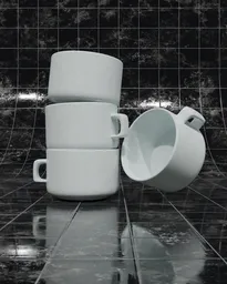 Tea/coffee cup, porcelain
