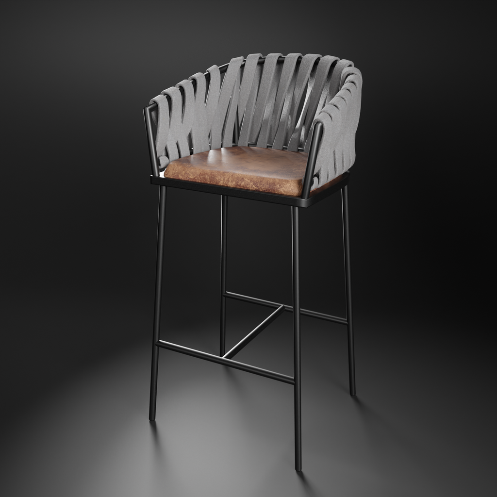Modern Bar Chair | FREE Bar chairs models | BlenderKit