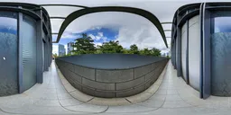 Building corridor during the day