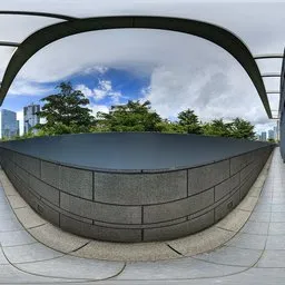 Building corridor during the day