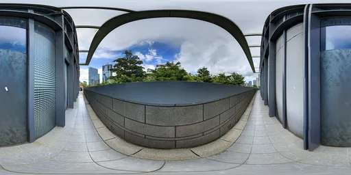 Building corridor during the day