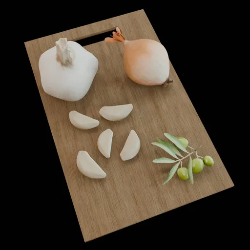 Kitchen Prep Board with Vegetations
